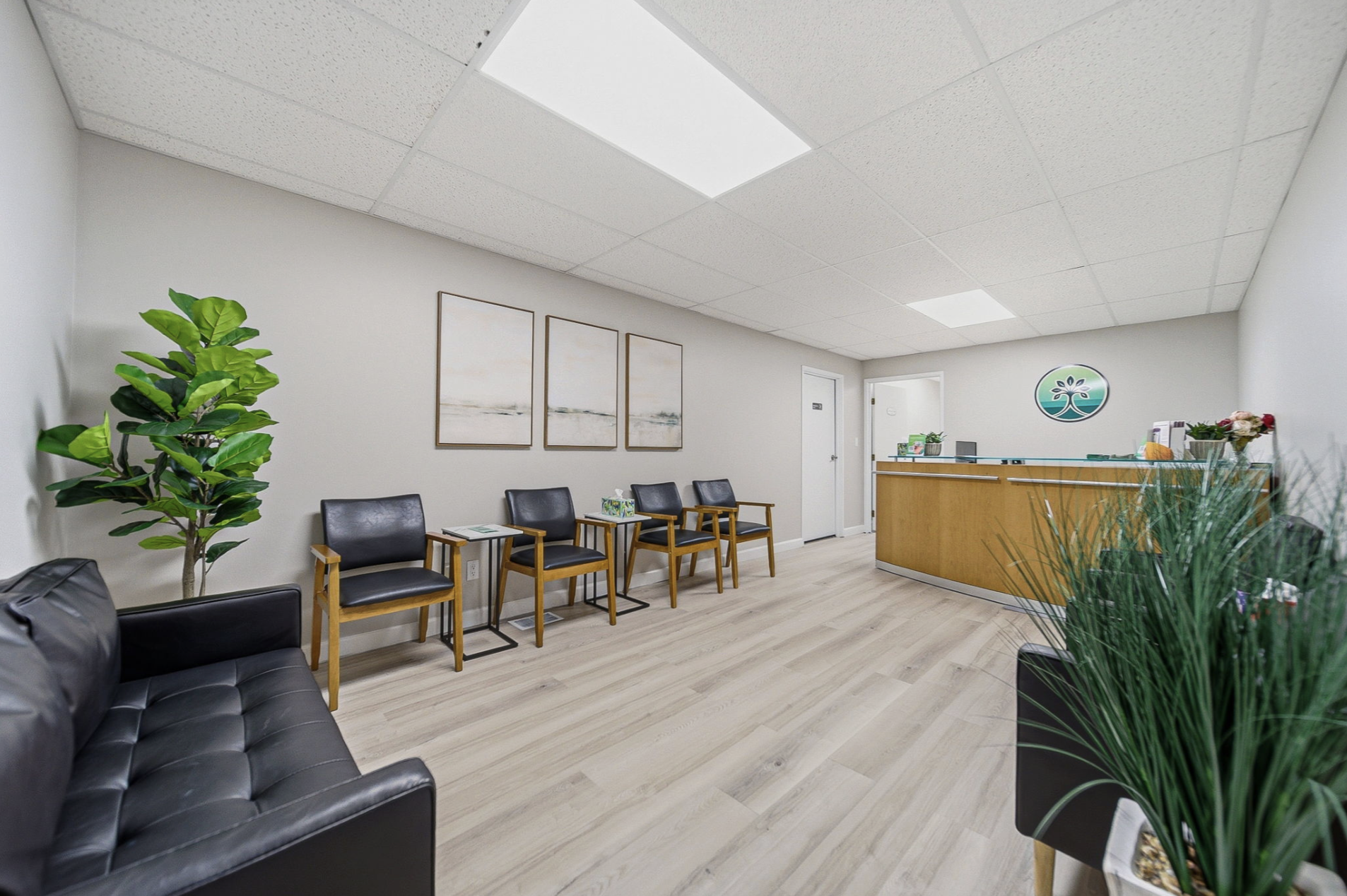 The lobby/waiting area of the EverHope office